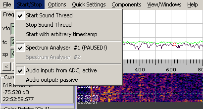 spectrumlab config audio